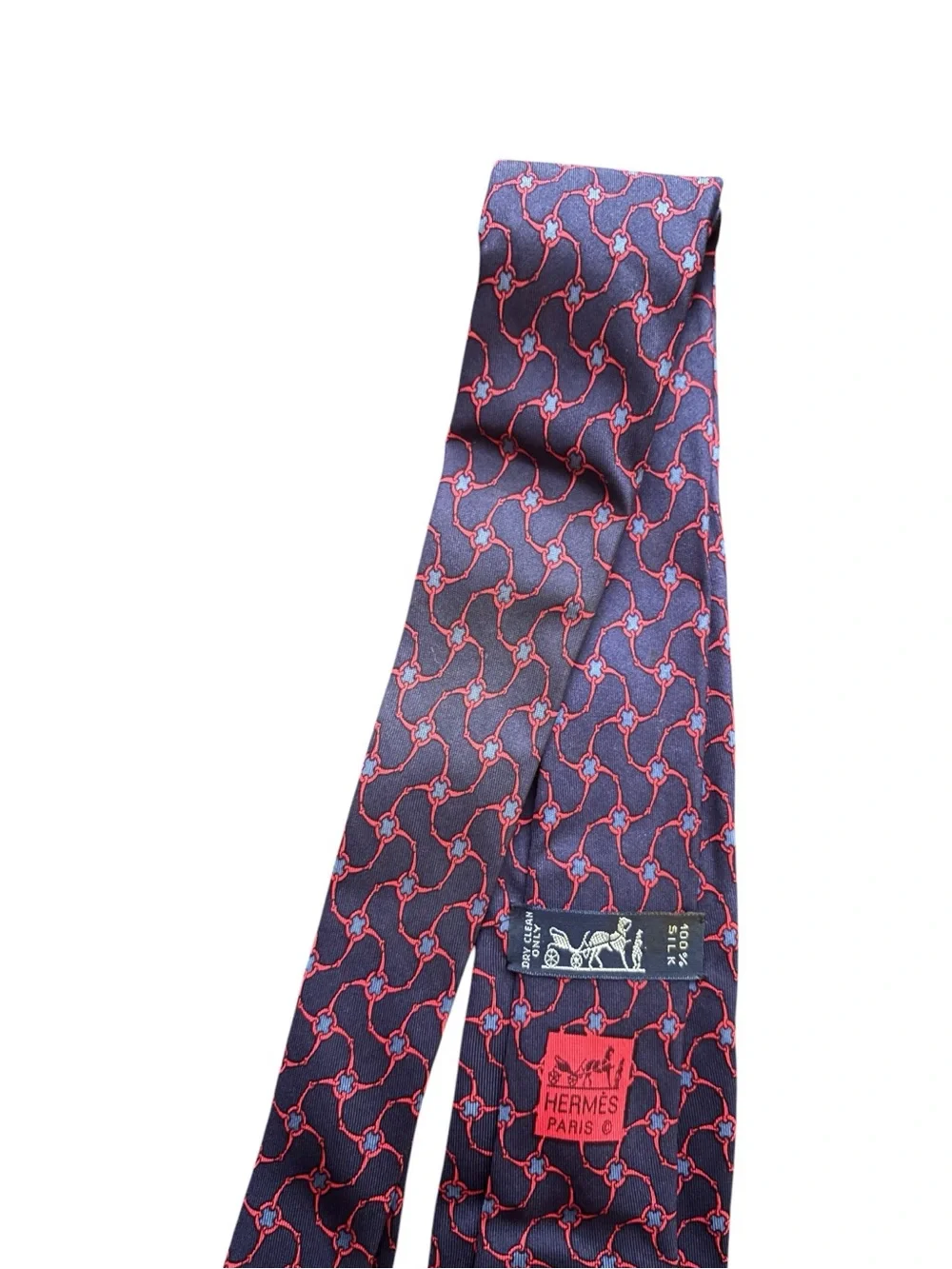 HERMÈS silk tie